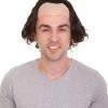 HPO Men's Half-bald Head Joker Wig | Dark Brown Wigs