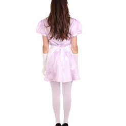 HPO Adult Women's French Apron Maid Uniform Costume | Light Purple Cosplay Costume