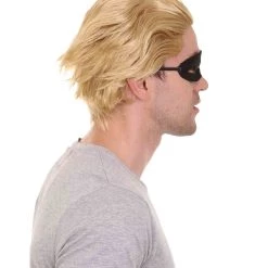 HPO Superhero Family Mens Wig With Mask Set | Movie Cosplay Halloween Wig | Premium Breathable Capless Cap