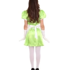 HPO Adult Women's French Apron Maid Uniform Costume | Lime Cosplay Costume