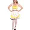 HPO Adult Women's Sexy French Maid Uniform Costume | Yellow Cosplay Costume