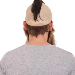 HPO Men's Fighting Family Mustache And Beard Set Wig | Multi Color Wigs