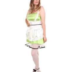 HPO Adult Women's Sexy French Maid Uniform Costume | Lime Cosplay Costume