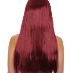 HPO Long Bob Womens Wig | Fancy Party Event Ready Halloween Wig (Lots Of Color Options) | Premium Breathable Capless Cap