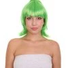 HPO Women's Monster Anime Unisex Wig | Green Sexy Cosplay Party Halloween Wig | Premium Breathable Capless Cap