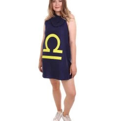 HPO Adult Women's 12 Constellation Of Libra Party Troll Dress Costume | Blue Halloween Costume