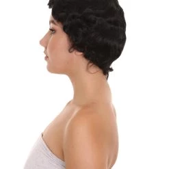 HPO 20's Flapper Womens Wig | Black Vintage Wig | Premium Breathable Capless Cap