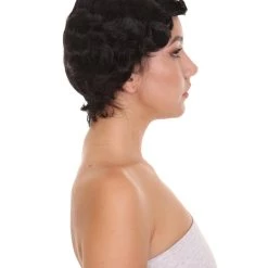 HPO 20's Flapper Womens Wig | Black Vintage Wig | Premium Breathable Capless Cap