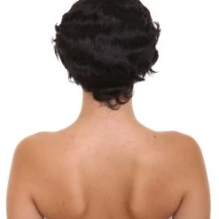 HPO 20's Flapper Womens Wig | Black Vintage Wig | Premium Breathable Capless Cap