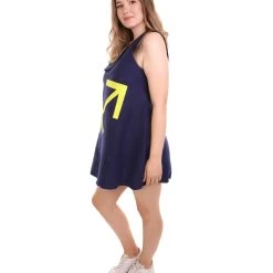 HPO Adult Women's 12 Constellation Of Sagittarius Party Troll Dress Costume | Blue Halloween Costume