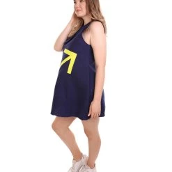 HPO Adult Women's 12 Constellation Of Sagittarius Party Troll Dress Costume | Blue Halloween Costume