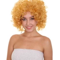 HPO Annie Womens Wig | Curly Red Head Halloween Wig | Premium Breathable Capless Cap Women's