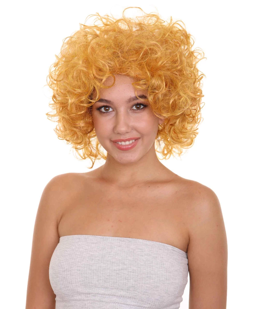 HPO Annie Womens Wig | Curly Red Head Halloween Wig | Premium Breathable Capless Cap Women's