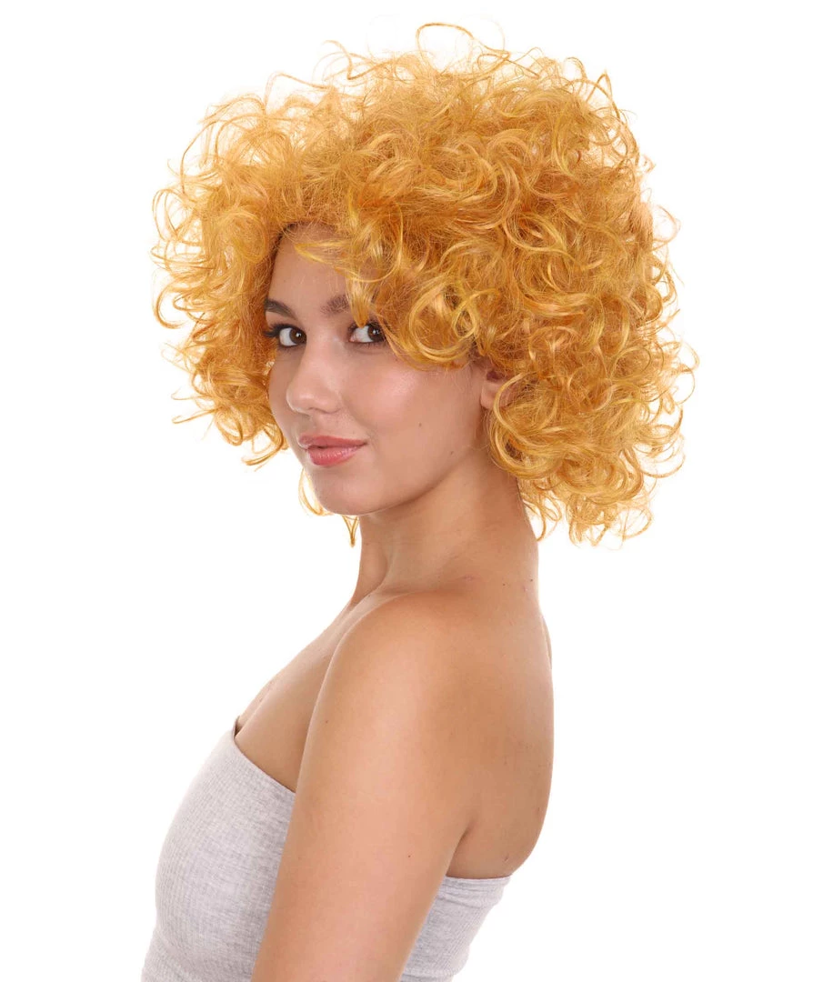 HPO Annie Womens Wig | Curly Red Head Halloween Wig | Premium Breathable Capless Cap Women's