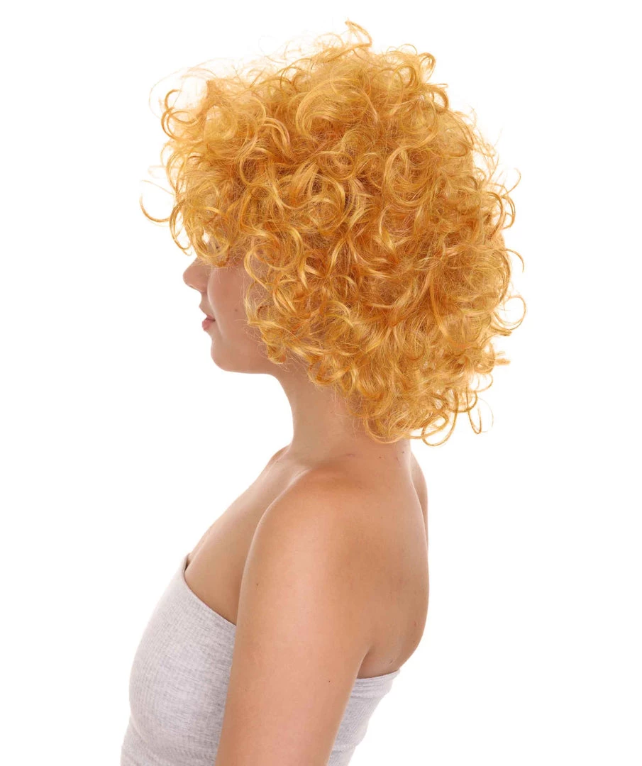 HPO Annie Womens Wig | Curly Red Head Halloween Wig | Premium Breathable Capless Cap Women's