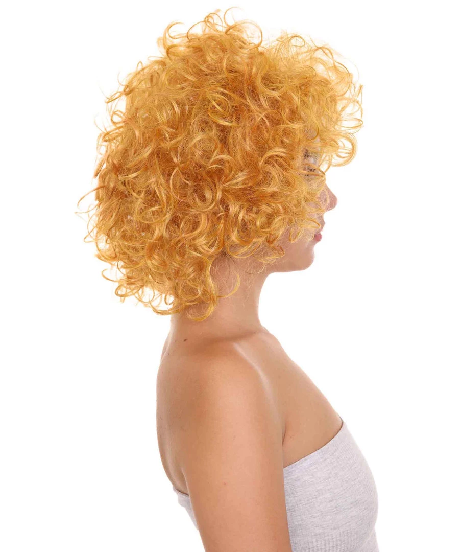 HPO Annie Womens Wig | Curly Red Head Halloween Wig | Premium Breathable Capless Cap Women's
