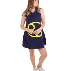 HPO Adult Women's 12 Constellation Of Cancer Party Troll Dress Costume | Blue Halloween Costume