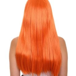 HPO Long Bob Womens Wig | Fancy Party Event Ready Halloween Wig (Lots Of Color Options) | Premium Breathable Capless Cap