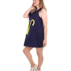 HPO Adult Women's 12 Constellation Of Aries Party Troll Dress Costume | Blue Halloween Costume