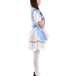 HPO Adult Women's Anime Cosplay French Maid Fancy Uniform Costume | Medium Blue Cosplay Costume