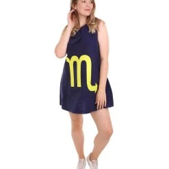 HPO Adult Women's 12 Constellation Of Scorpio Party Troll Dress Costume | Blue Halloween Costume