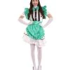 HPO Adult Women's Anime Cosplay French Maid Fancy Uniform Costume | Green Cosplay Costume