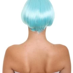 HPO Women's Anime Manga Womens Wig | Blue Cosplay TV/Movie Wigs | Premium Breathable Capless Cap