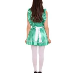 HPO Adult Women's Naught French Maid Uniform Costume | Green Cosplay Costume