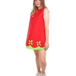 HPO Adult Women's Princess Dress Costume | Red Christmas Costume