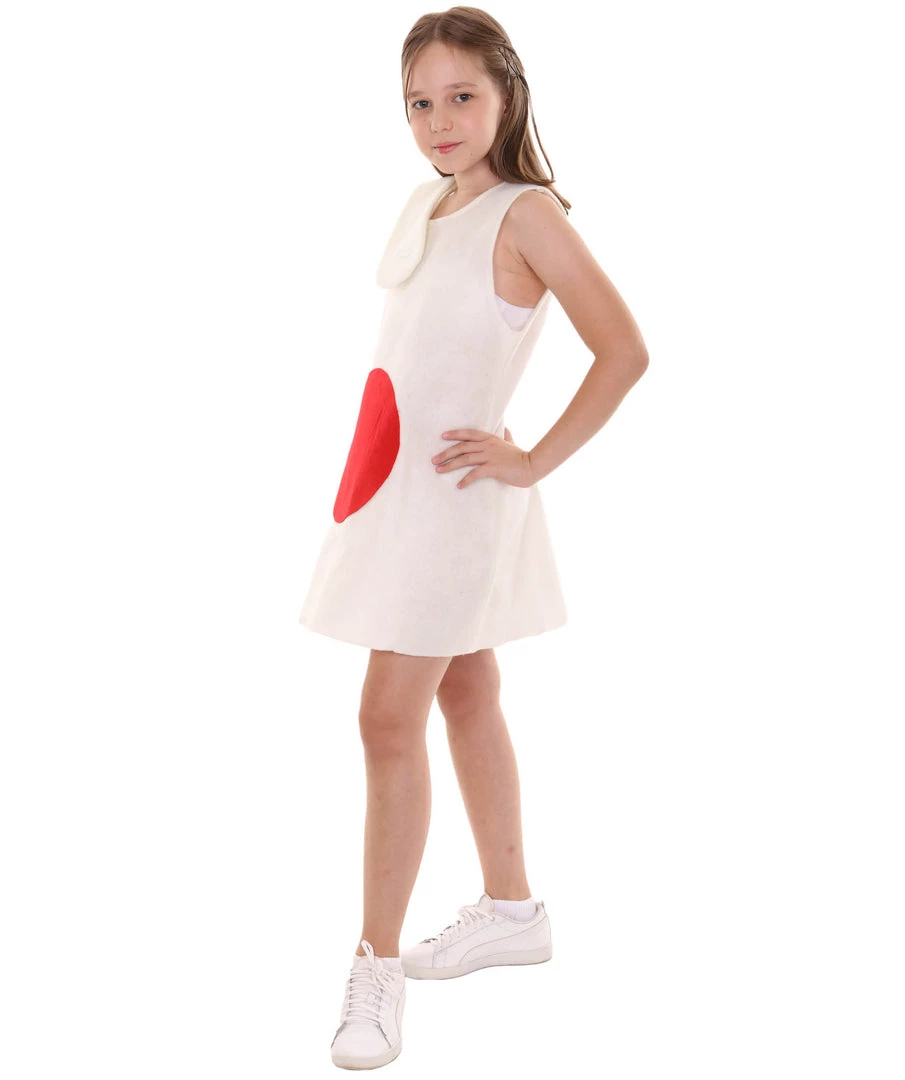 FLAGWIGS Kids Child's Girl Patriotic Celebratory Japanese Flag Troll Dress Sports Costume | Patriotic Cosplay Costume