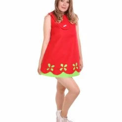 HPO Adult Women's Princess Dress Costume | Red Christmas Costume