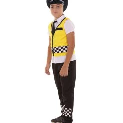HPO Child's Cop Costume | Yellow And Black Cosplay Costume