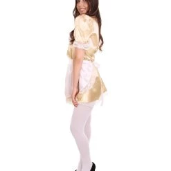 HPO Adult Women's Traditional Maid Uniform Costume | Gold Cosplay Costume