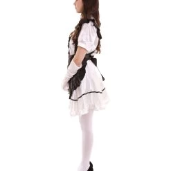 HPO Adult Women's Anime Cosplay French Maid Fancy Uniform Costume | Black Cosplay Costume