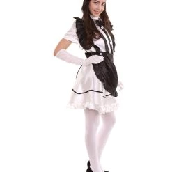 HPO Adult Women's Anime Cosplay French Maid Fancy Uniform Costume | Black Cosplay Costume
