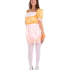 HPO Adult Women's Traditional Maid Uniform Costume | Orange Cosplay Costume