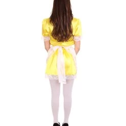 HPO Adult Women's Traditional Maid Uniform Costume | Yellow Cosplay Costume