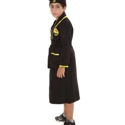 HPO Child's Costume For Karate Kid Cobra Kai Bathrobe | Black Cosplay Costume