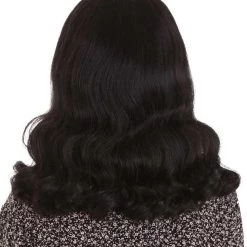 BC Bettie Rubble | Women's Black Color Wavy Shoulder Length Trendy Bettie Wig
