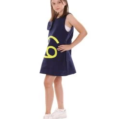 HPO Kids Child's Girl 12 Constellation Of Cancer Party Troll Dress Costume | Blue Halloween Costume