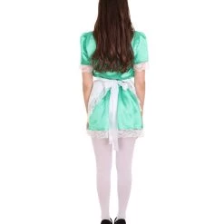 HPO Adult Women's Traditional Maid Uniform Costume | Green Cosplay Costume