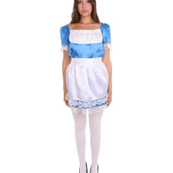 HPO Adult Women's Traditional Uniform Maid Costume | Royal Blue Cosplay Costume