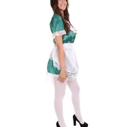 HPO Adult Women's Traditional Maid Uniform Costume | Dark Green Cosplay Costume
