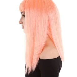 BC Dreamcicle | Women's Floresent Pink Color Straight Shoulder Length Trendy Dreamcicle Wig