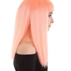 BC Dreamcicle | Women's Floresent Pink Color Straight Shoulder Length Trendy Dreamcicle Wig