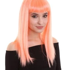 BC Dreamcicle | Women's Floresent Pink Color Straight Shoulder Length Trendy Dreamcicle Wig