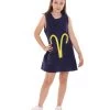 HPO Kids Child's Girl 12 Constellation Of Aries Party Troll Dress Costume | Blue Halloween Costume
