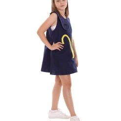 HPO Kids Child's Girl 12 Constellation Of Aries Party Troll Dress Costume | Blue Halloween Costume