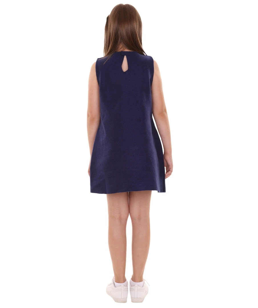 HPO Kids Child's Girl 12 Constellation Of Aries Party Troll Dress Costume | Blue Halloween Costume