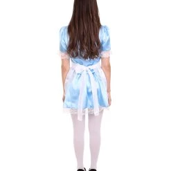 HPO Adult Women's Traditional Maid Uniform Costume | Medium Blue Cosplay Costume